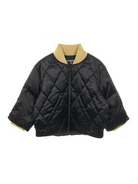 Chanel Down Jacket Quilted Black
